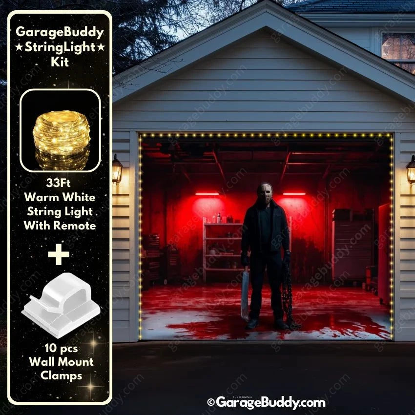 Masked Slasher | Halloween Garage Door Cover