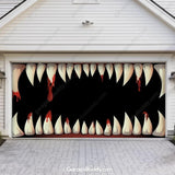Monster Teeth | Halloween Garage Door Cover
