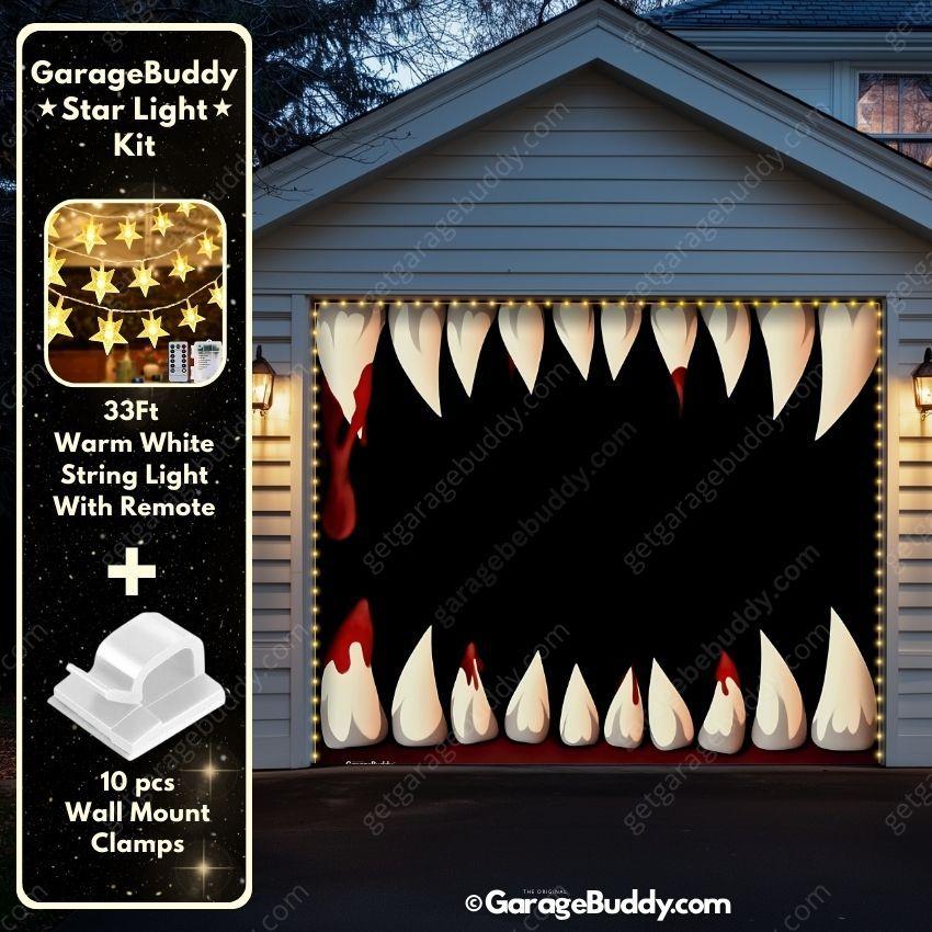 Monster Teeth | Halloween Garage Door Cover