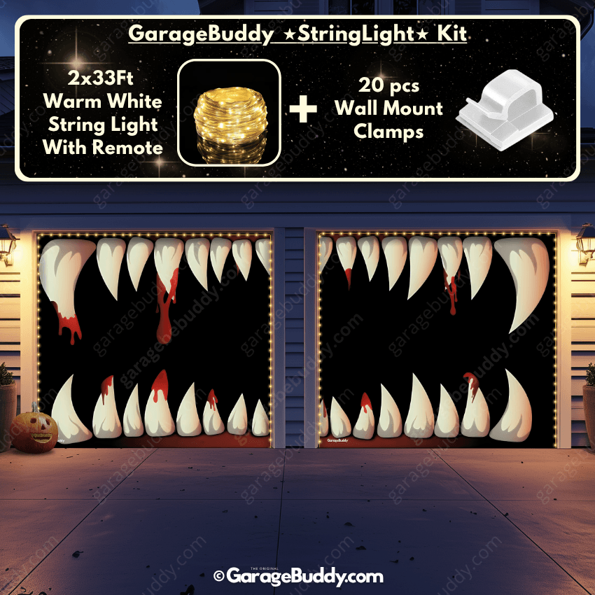 Monster Teeth | Halloween Garage Door Cover