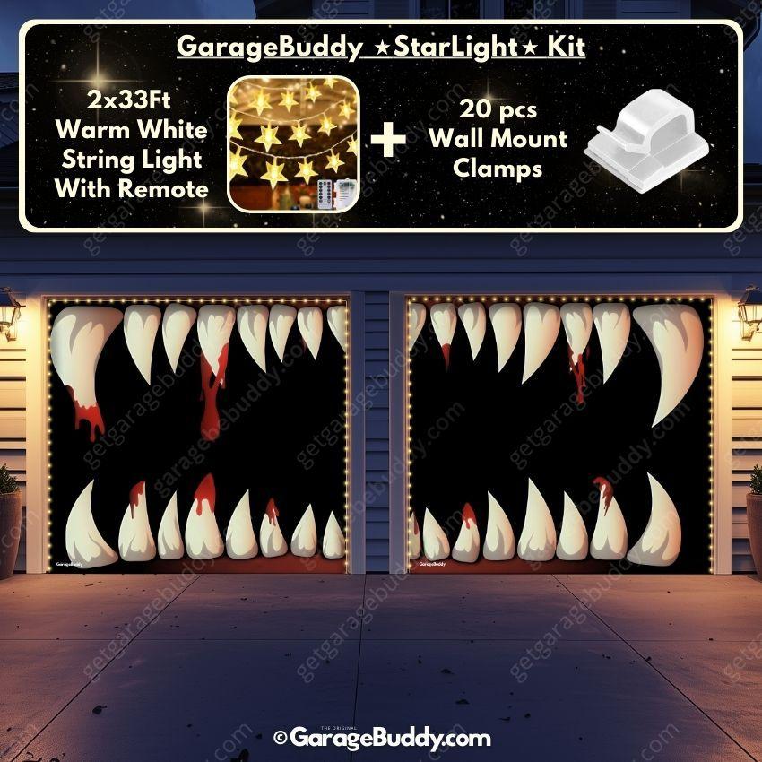 Monster Teeth | Halloween Garage Door Cover