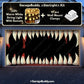 Monster Teeth | Halloween Garage Door Cover