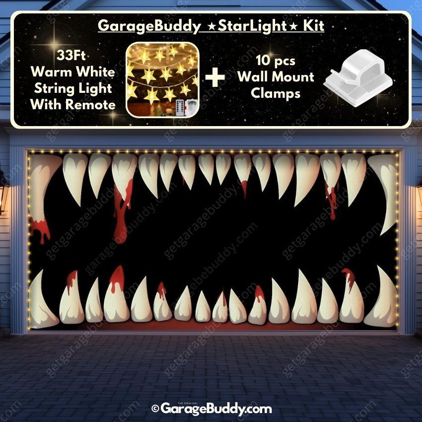 Monster Teeth | Halloween Garage Door Cover