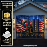 Never Forget | 9/11 Patriotic Garage Door Cover