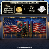Never Forget | 9/11 Patriotic Garage Door Cover