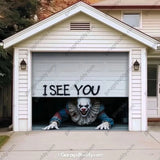 Peeking Clown (Limited Edition ) | Halloween Garage Door Cover