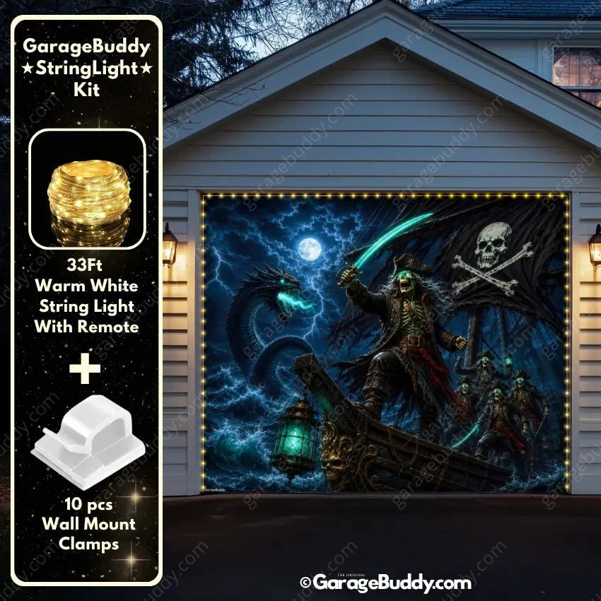 Phantom Pirates | Halloween Garage Door Cover