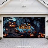 Pumpkin House | Halloween Garage Door Cover