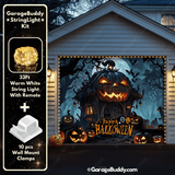 Pumpkin House | Halloween Garage Door Cover