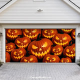 Pumpkin Parade (Glow)  | Halloween Garage Door Cover