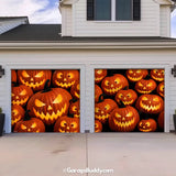 Pumpkin Parade (Glow)  | Halloween Garage Door Cover