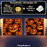 Pumpkin Parade (Glow)  | Halloween Garage Door Cover