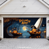 Pumpkin Pirates Halloween Theme Garage door cover