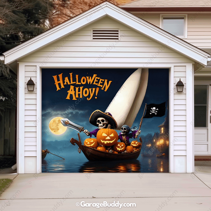 Pumpkin Pirates | Halloween Garage Door Cover