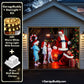 Santa With Kids | Christmas Garage Door Cover