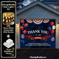 Thank You Heroes | Patriotic Garage Door Cover