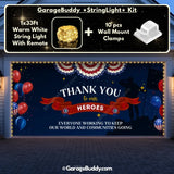 Thank You Heroes | Patriotic Garage Door Cover - GarageBuddy 