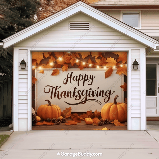 Happy Thanksgiving (B) | Festive Garage Door Cover