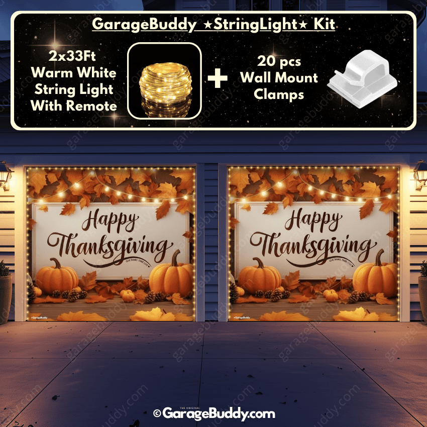 Happy Thanksgiving (B) | Festive Garage Door Cover