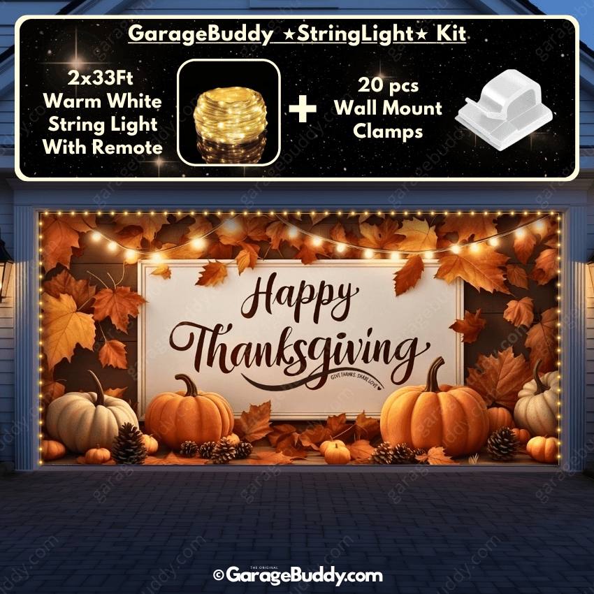 Happy Thanksgiving (B) | Festive Garage Door Cover
