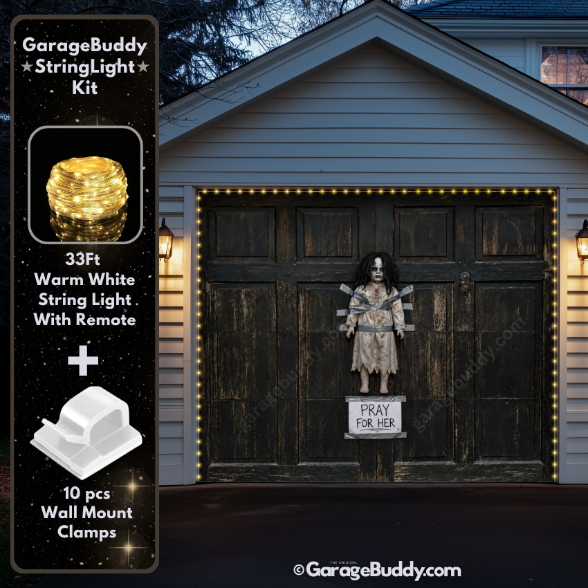The Cursed Doll | Halloween Garage Door Cover