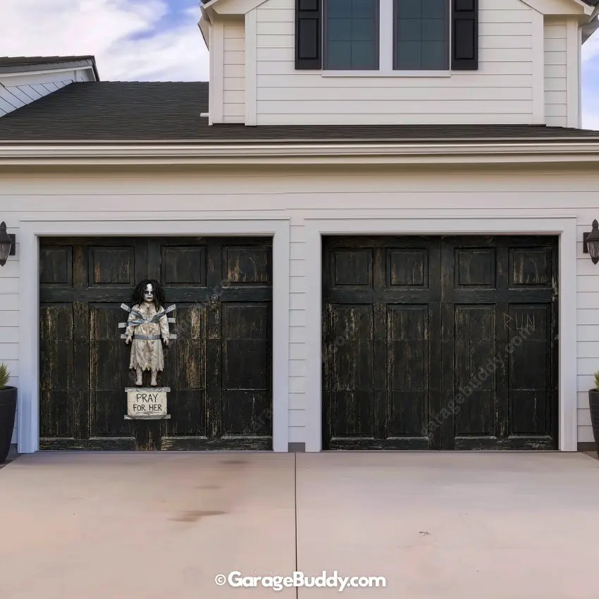 The Cursed Doll | Halloween Garage Door Cover - GarageBuddy halloween, halloween decor