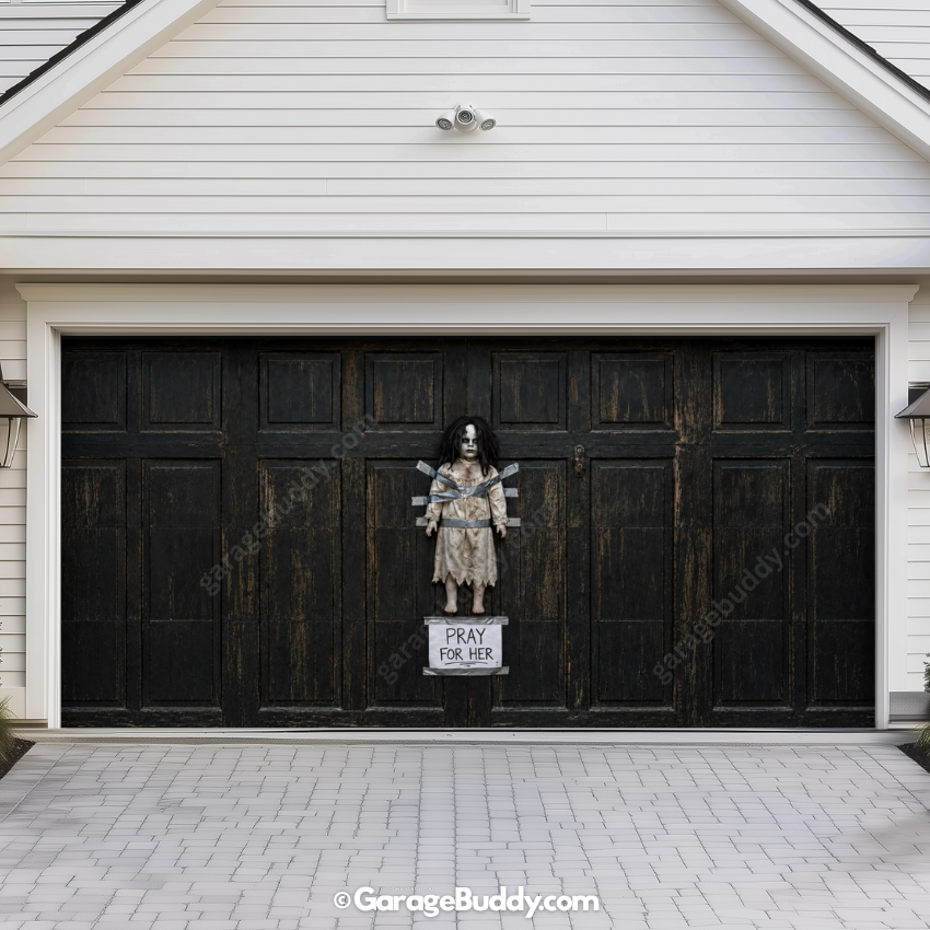 The Cursed Doll | Halloween Garage Door Cover