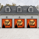 Trick or Treat Halloween Garage door cover 