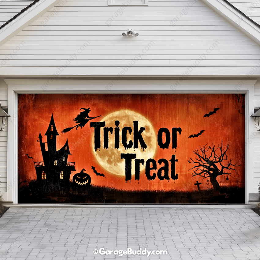 Trick Or Treat | Halloween Garage Door Cover