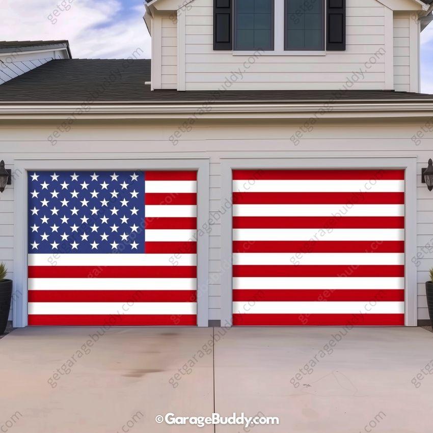 United States Of America Flag | Patriotic Garage Door Cover