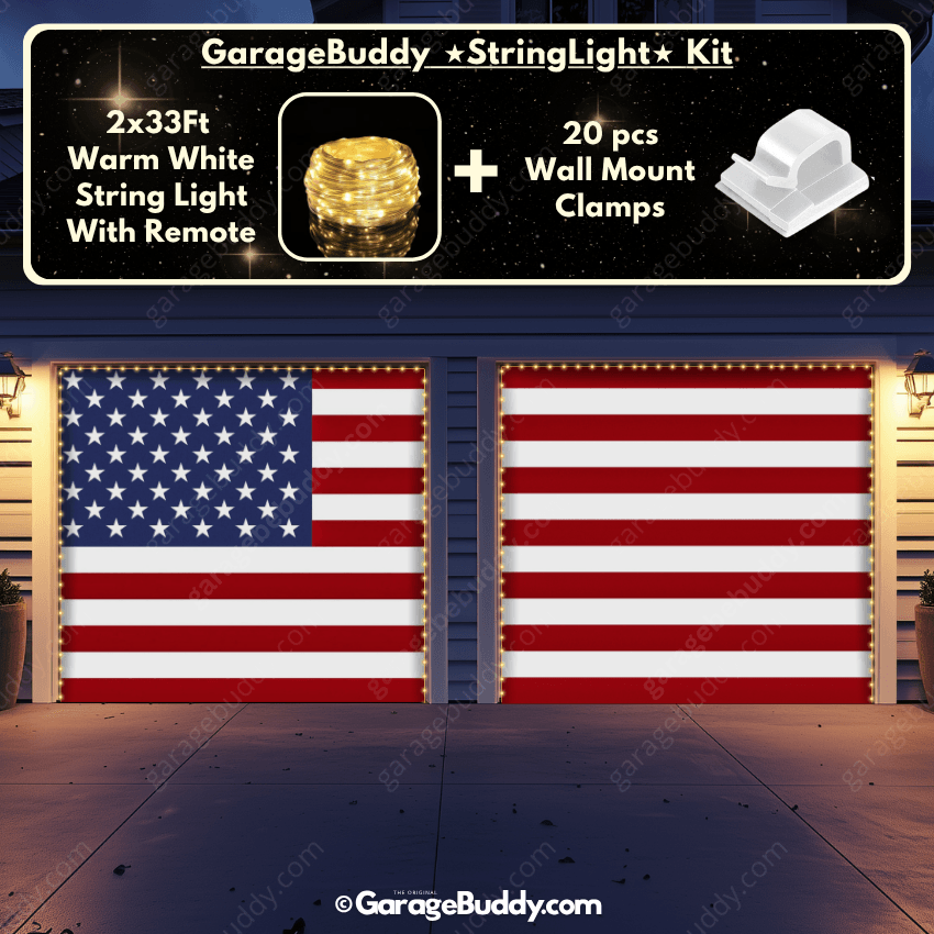 United States Of America Flag | Patriotic Garage Door Cover