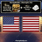 United States Of America Flag | Patriotic Garage Door Cover