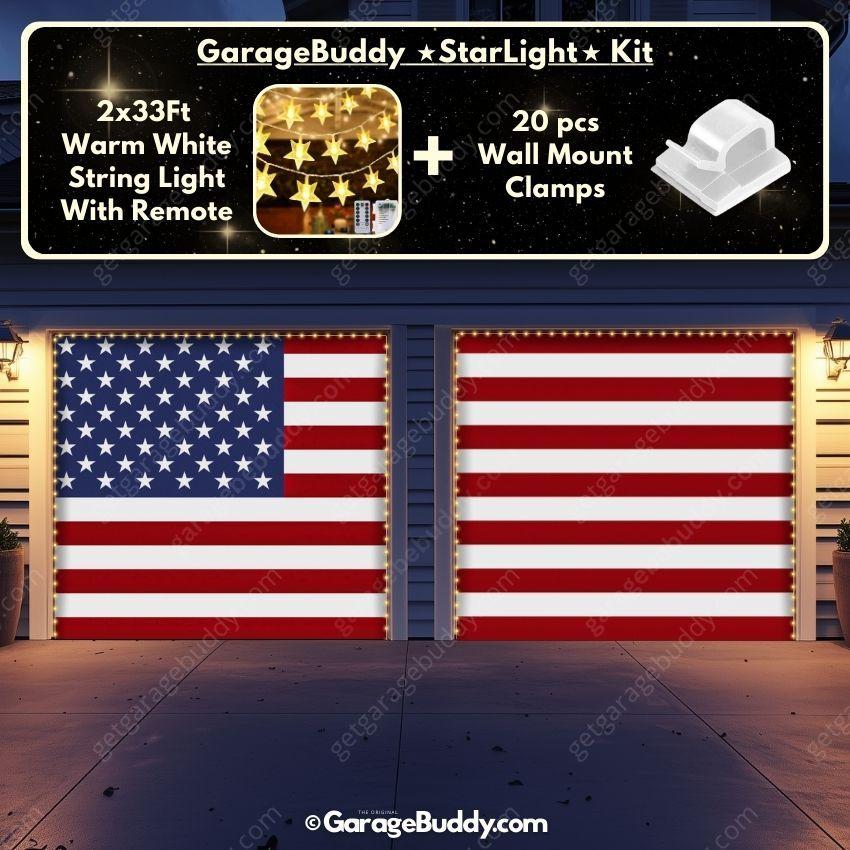 United States Of America Flag | Patriotic Garage Door Cover