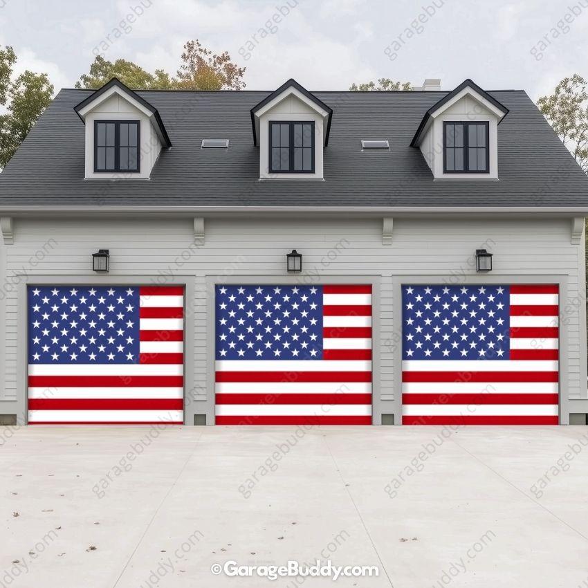 United States Of America Flag | Patriotic Garage Door Cover