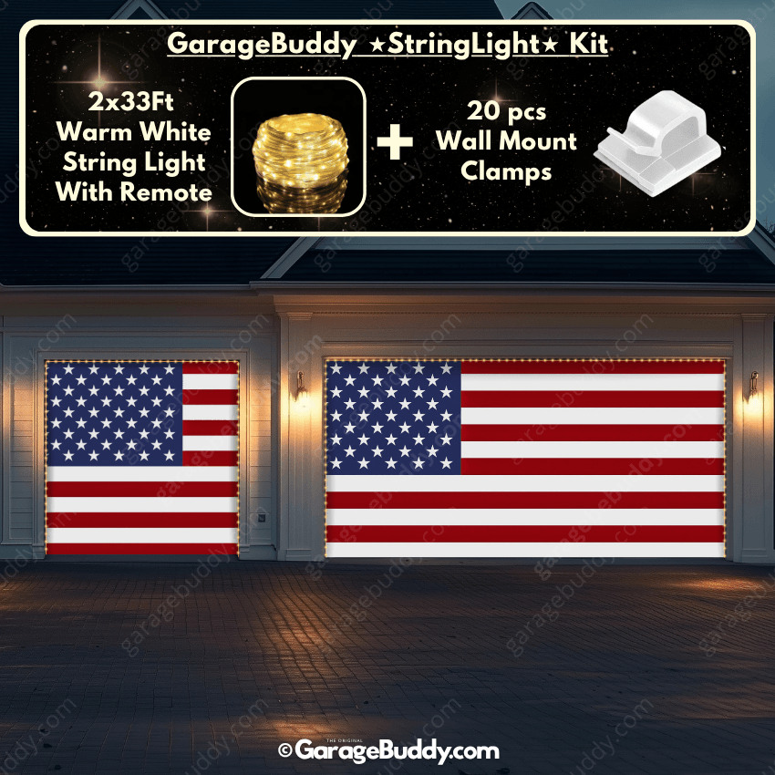 United States Of America Flag | Patriotic Garage Door Cover