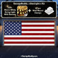 United States Of America Flag | Patriotic Garage Door Cover