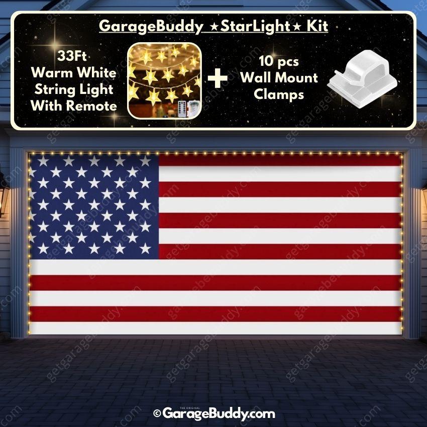 United States Of America Flag | Patriotic Garage Door Cover