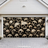 Wall of the Dead | Skull Halloween Garage Door Cover