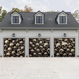 Wall of the Dead | Skull Halloween Garage Door Cover