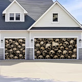 Wall of the Dead | Skull Halloween Garage Door Cover