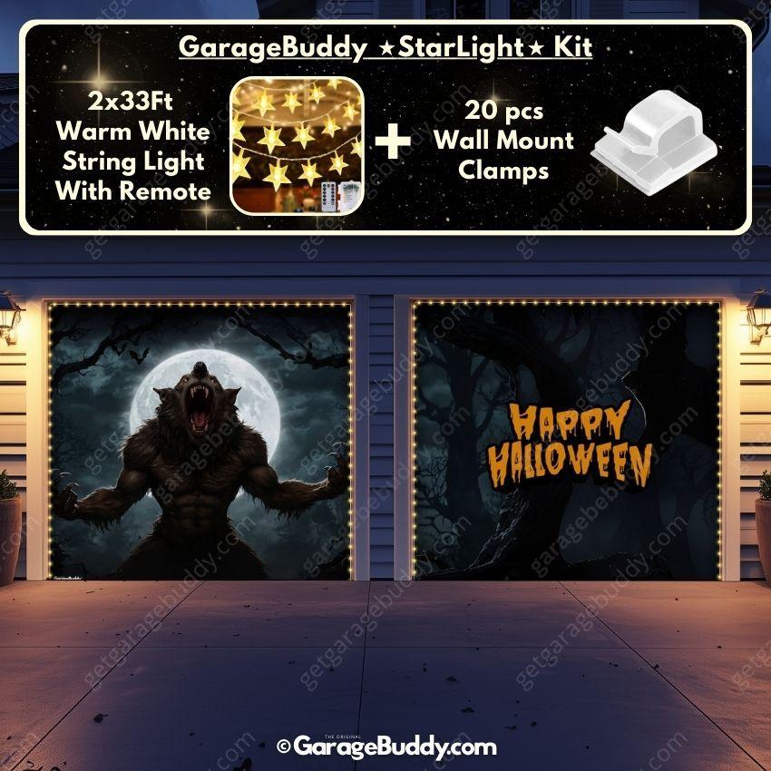 Werewolf Scene | Halloween Garage Door Cover