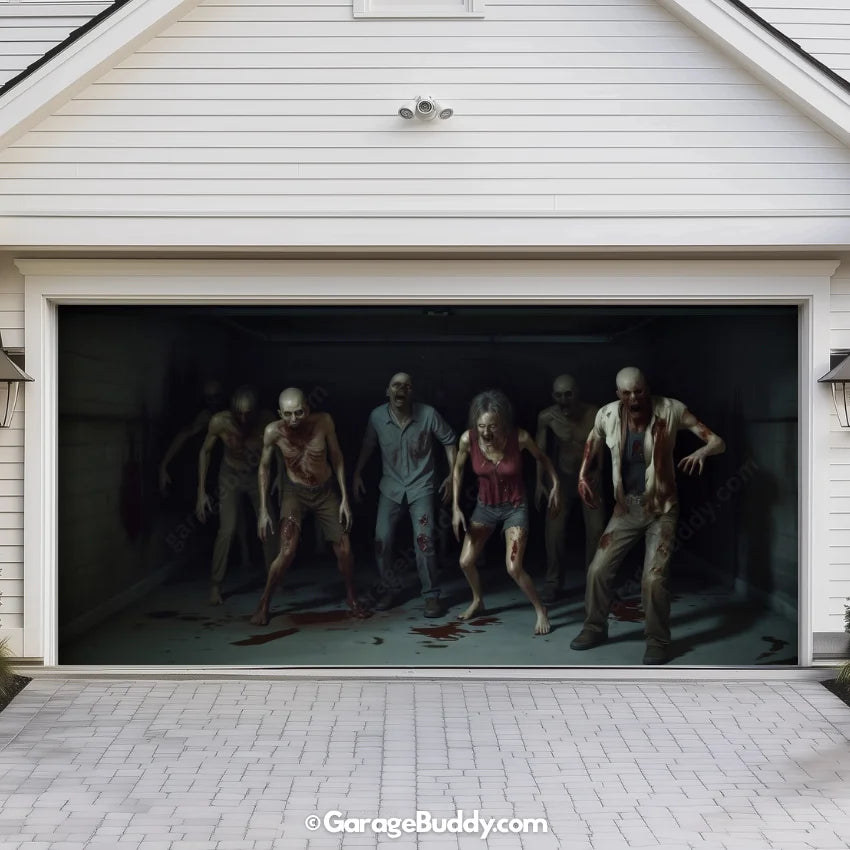 Zombie Invasion | Halloween Garage Door Cover