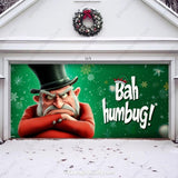 Bah Humbug | Christmas Garage Door Cover