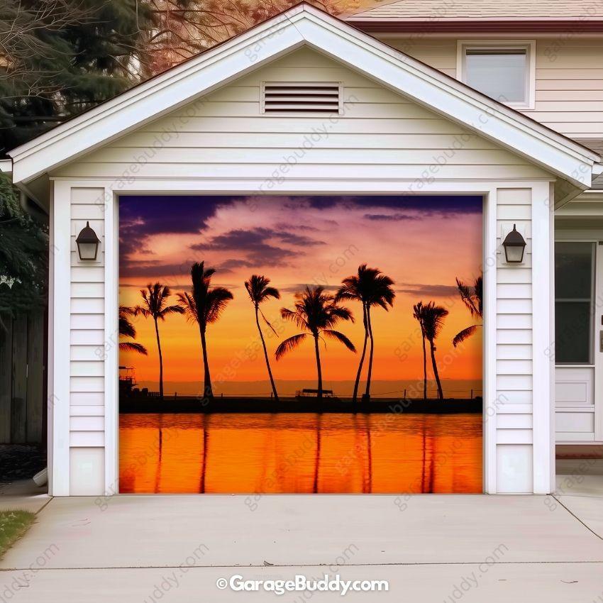 Beach Sunset | Nature Garage Door Cover
