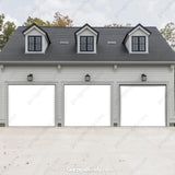 Blank White Projector Screen | GarageBuddy Garage Door Cover