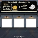 Blank White Projector Screen | GarageBuddy Garage Door Cover