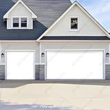 Blank White Projector Screen | GarageBuddy Garage Door Cover