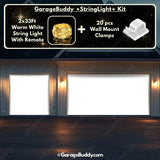 Blank White Projector Screen | GarageBuddy Garage Door Cover