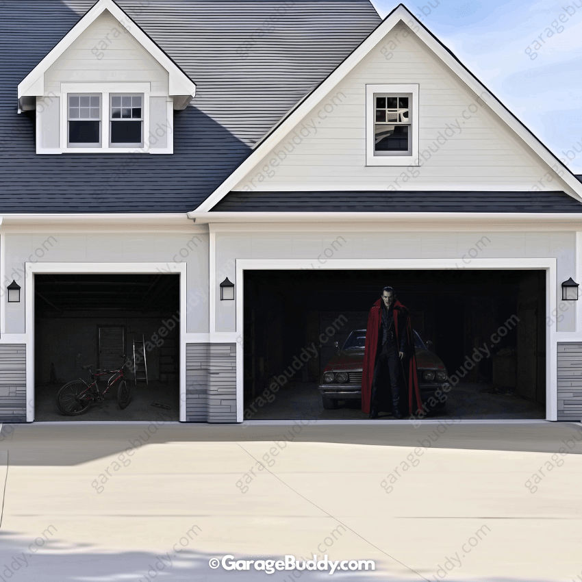 Bloodsucker Halloween Garage Door Cover
