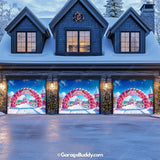 Candy World Christmas Garage Door Cover - GarageBuddy